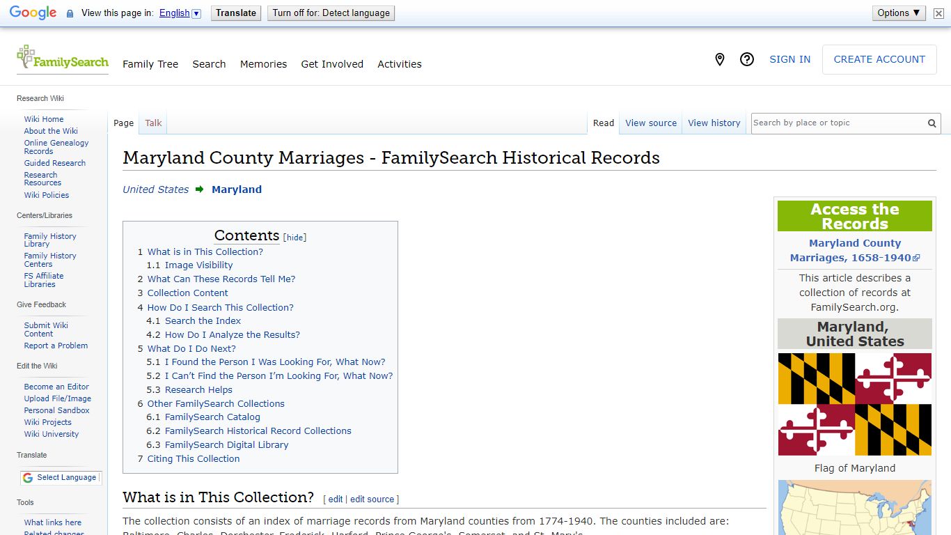 Maryland County Marriages - FamilySearch Historical Records